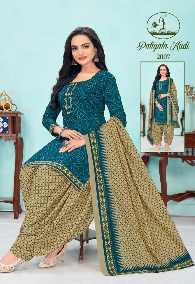 Patiyala Kudi Vol 2 By Miss World 2001 2010 Dress Material Exporters In India